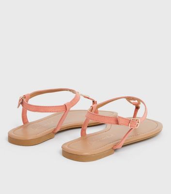 coral sandals