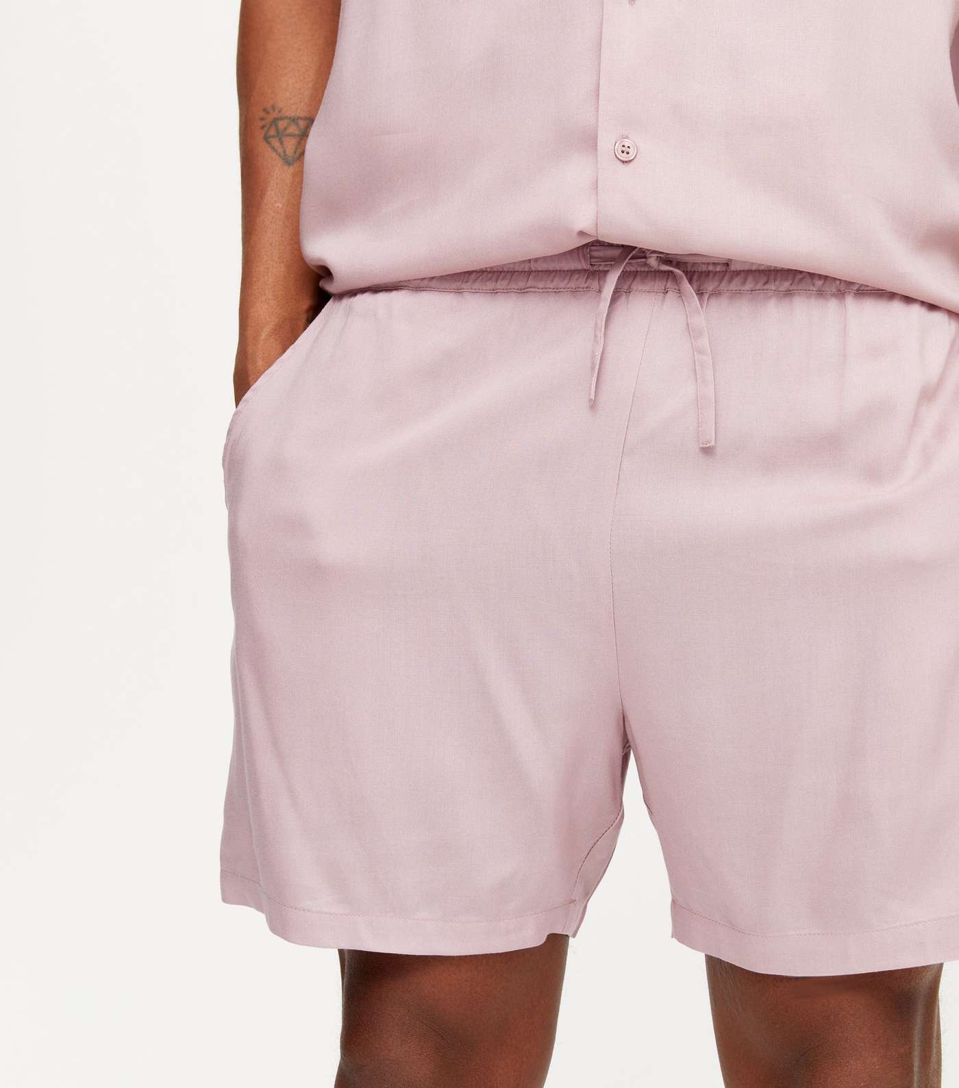 Mid Pink Woven Shorts  Image 3
