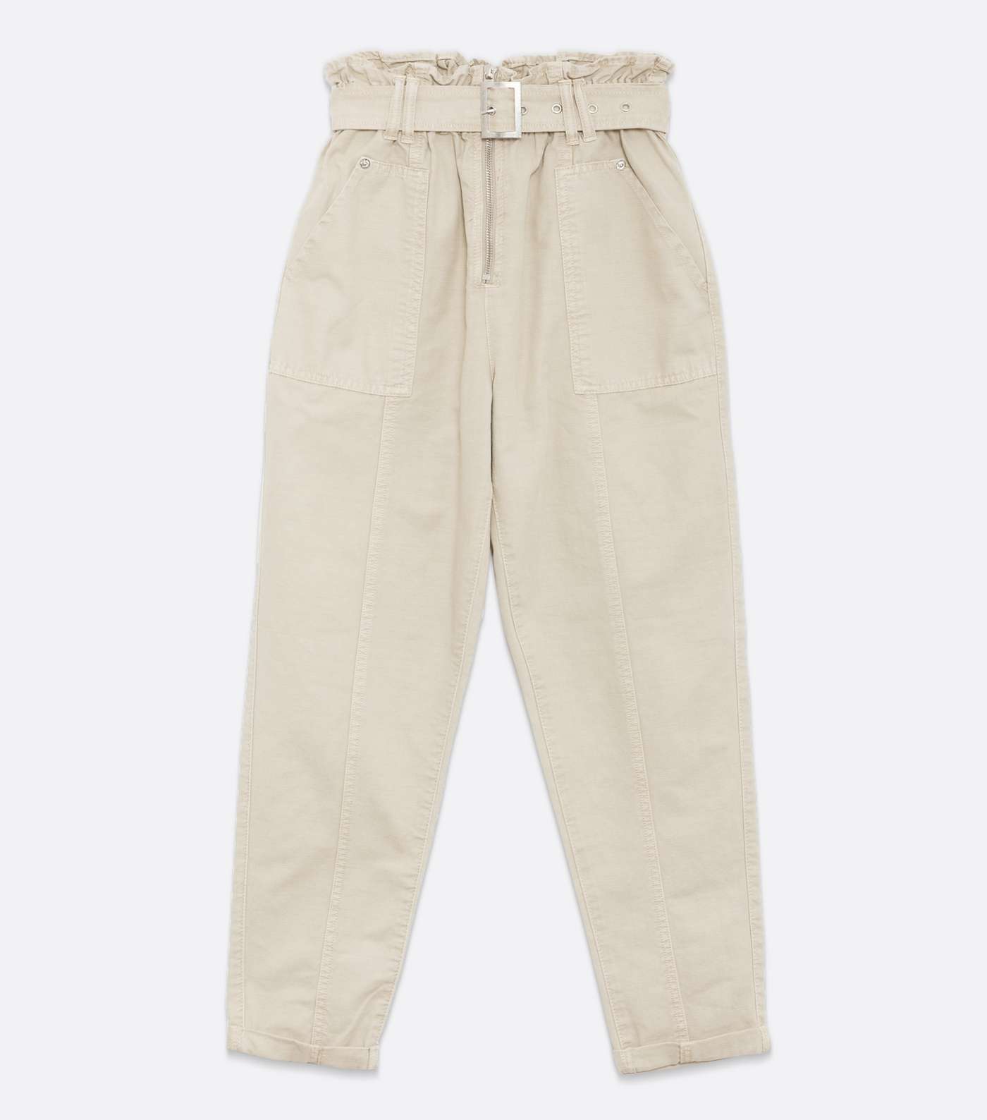 Stone Belted Zip Waist Trousers Image 5