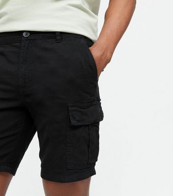 black cargo shorts mens