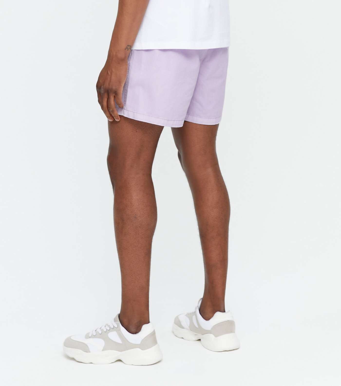 Lilac Tie Waist Shorts Image 4