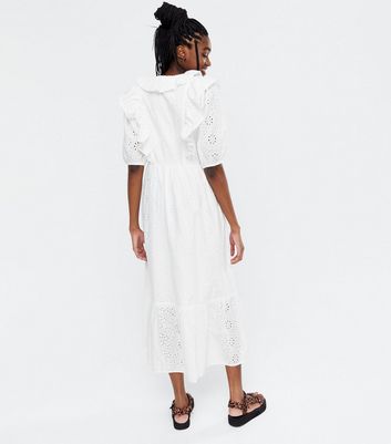 new look white broderie dress