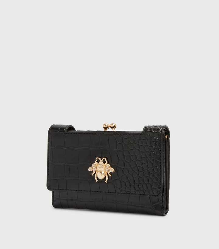 Gucci Bee Logo Embellished Bag in Black