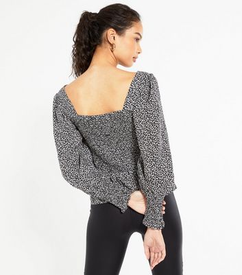 square neck peplum top