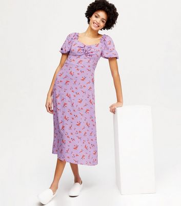 new look lilac floral dress