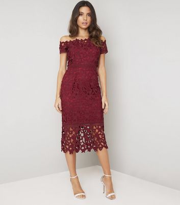 laser cut bardot prom dress