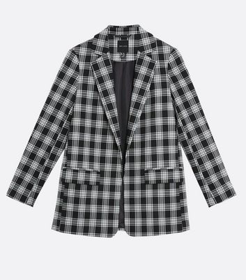 Plaid blazer oversized best sale