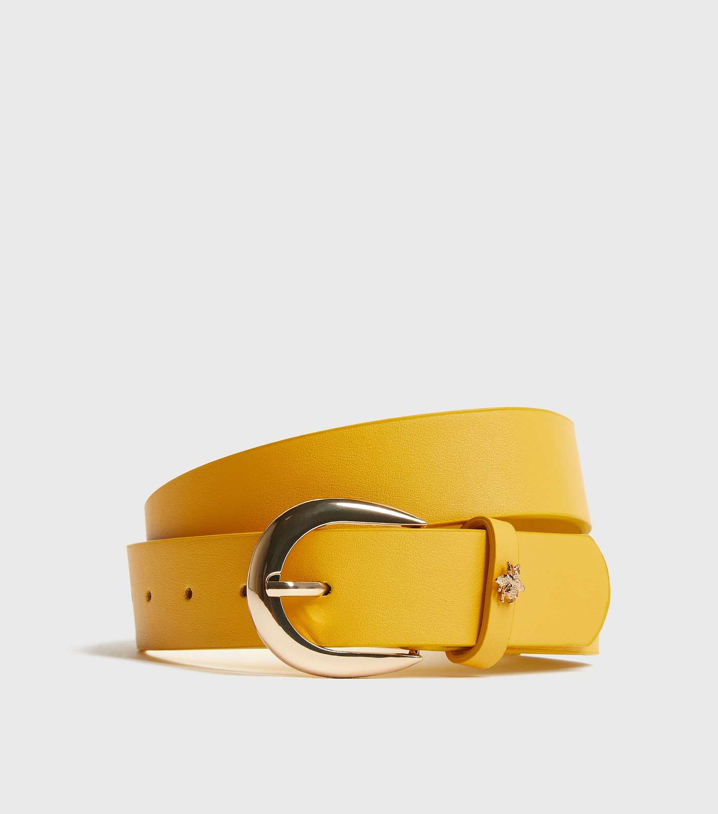 Yellow Bee Embellished Buckle Belt