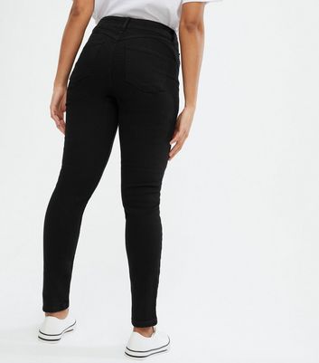 petite black skinny pants