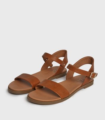 Footbed sandals deals new look