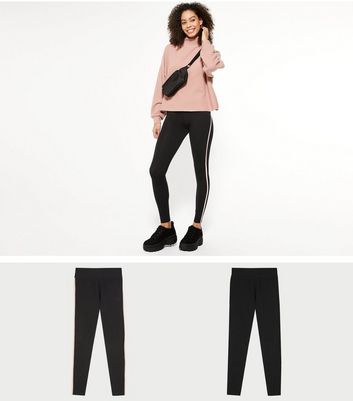 2 Pack Pink Side Stripe and Black 