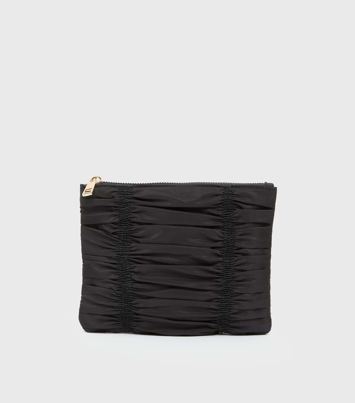 Black Ruched Large Pouch