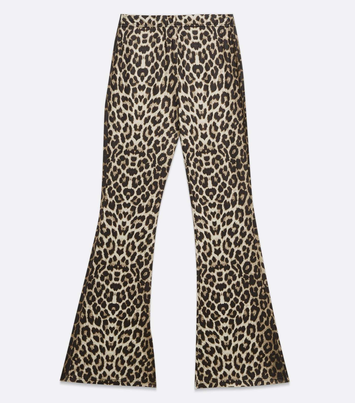 Cameo Rose Brown Leopard Print Flared Trousers Image 5
