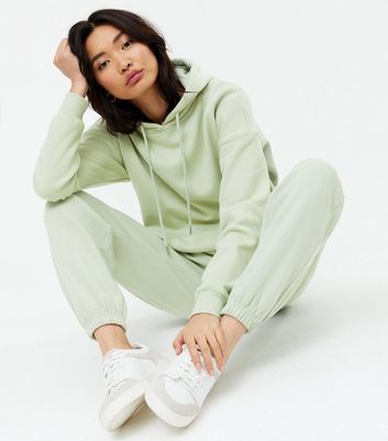 Light Green Oversized Hoodie New Look