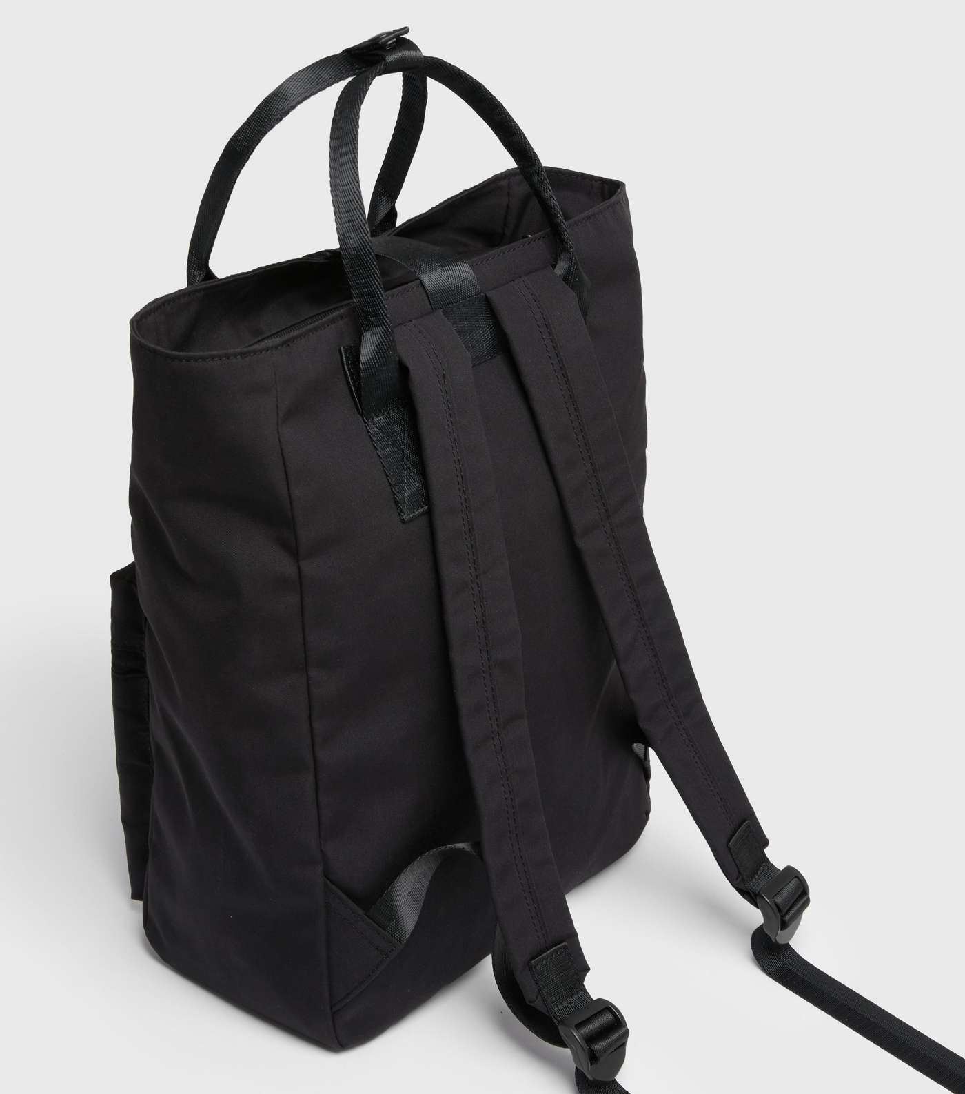 Black Tab Front Buckle Backpack Image 4