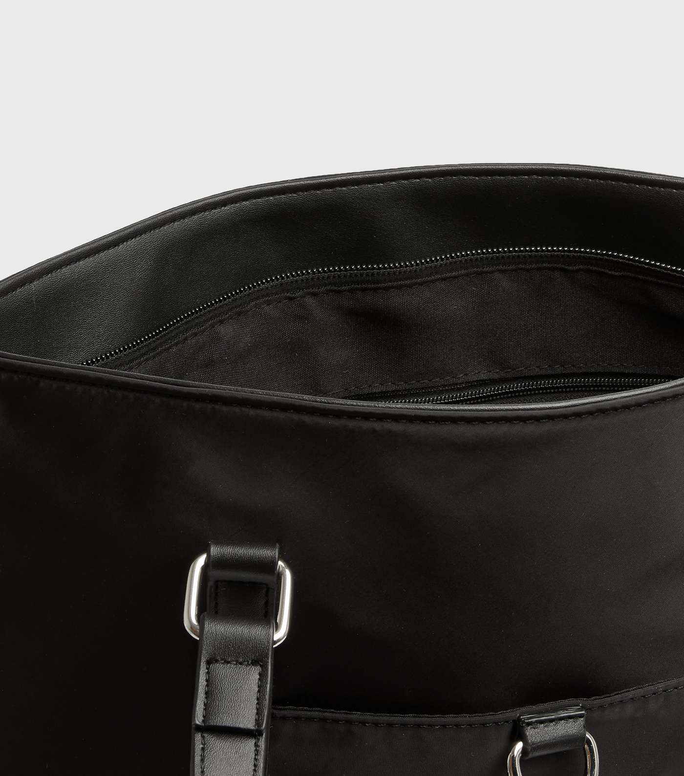 Black 2 in 1 Backpack Tote Bag  Image 3