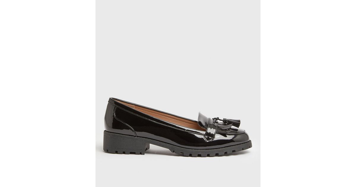 newlook chunky loafers