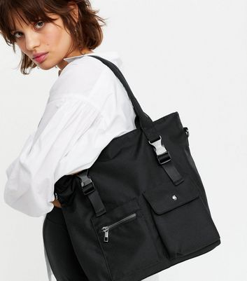 buckle tote bag