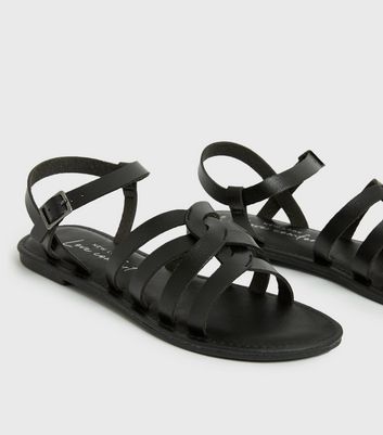 Girls black gladiator store sandals