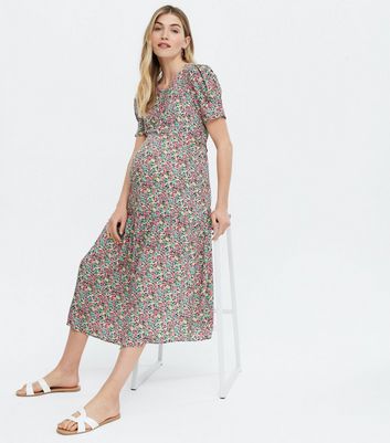 new look floral maternity dress