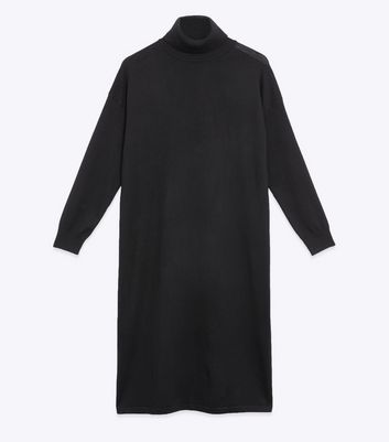 black jumper dress new look