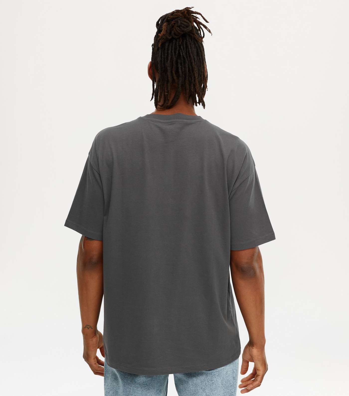 Dark Grey Oversized T-Shirt Image 4