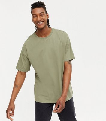 Olive Oversized T-Shirt | New Look