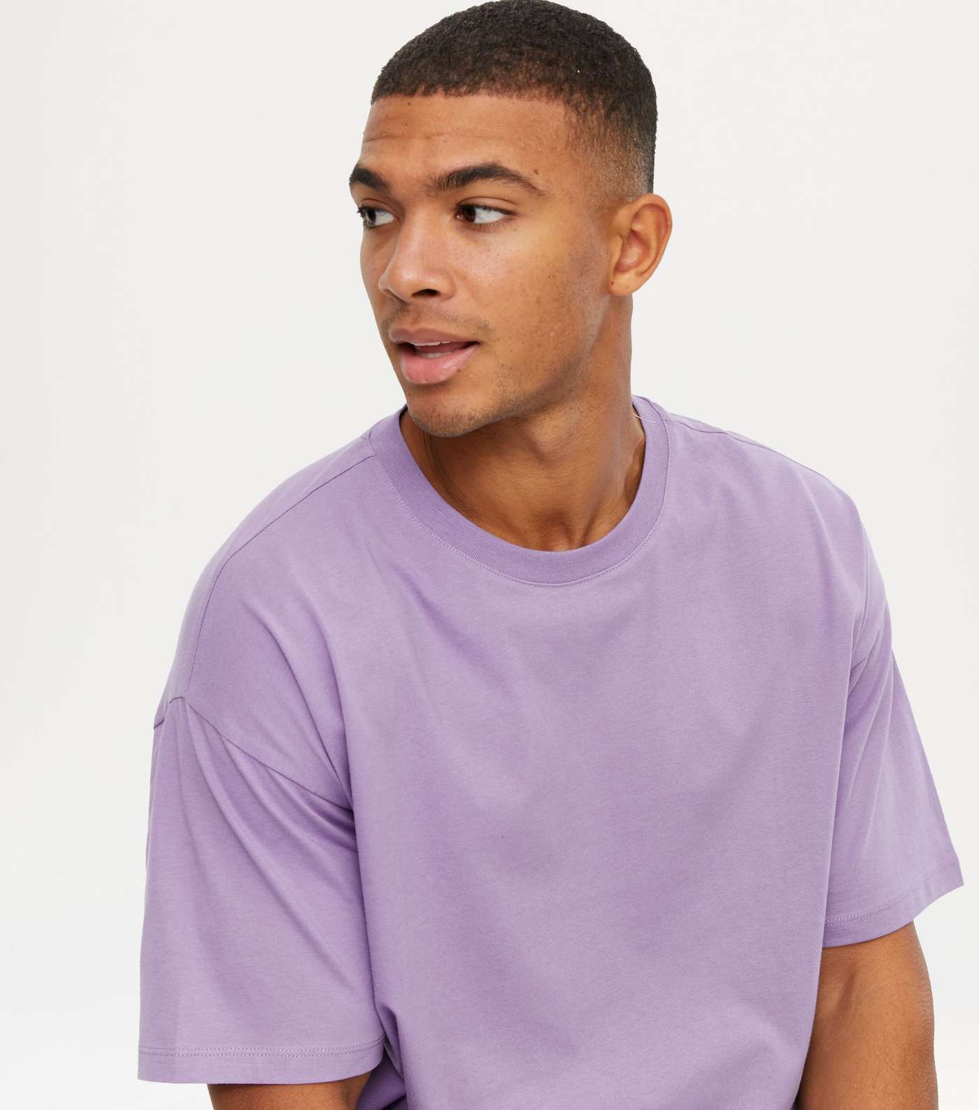 Light Purple Oversized T-Shirt Image 3