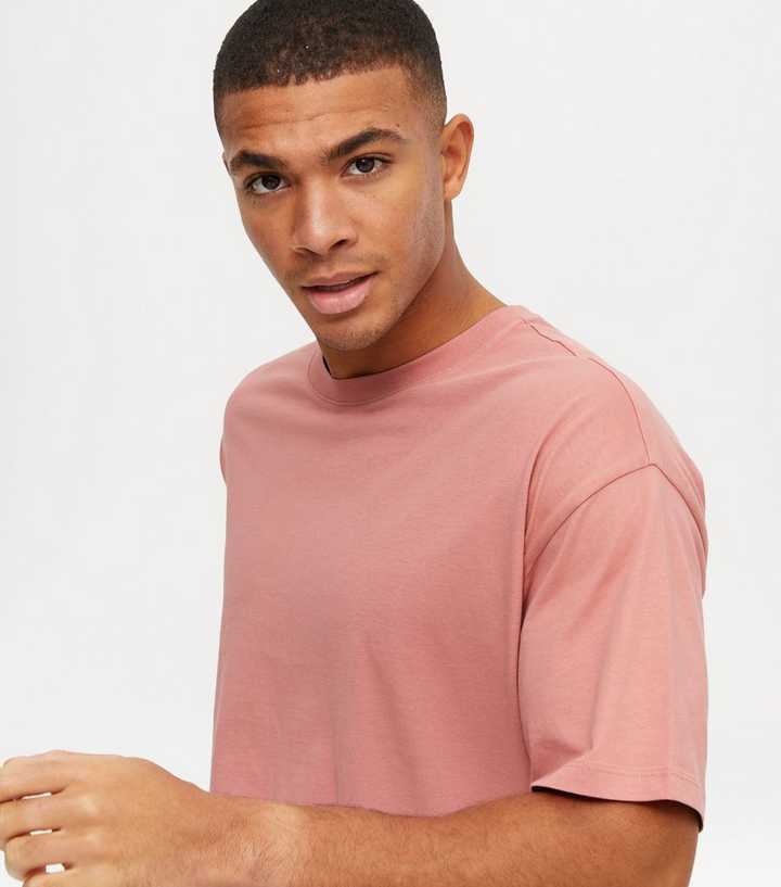 New Look Oversized T-shirt in Pink for Men