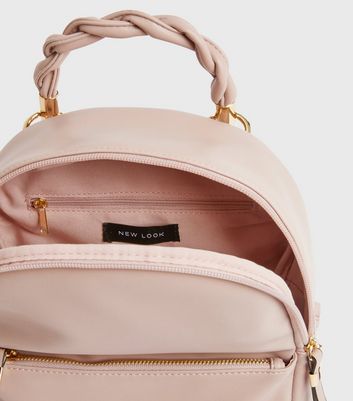 Light pink clearance leather mini backpack