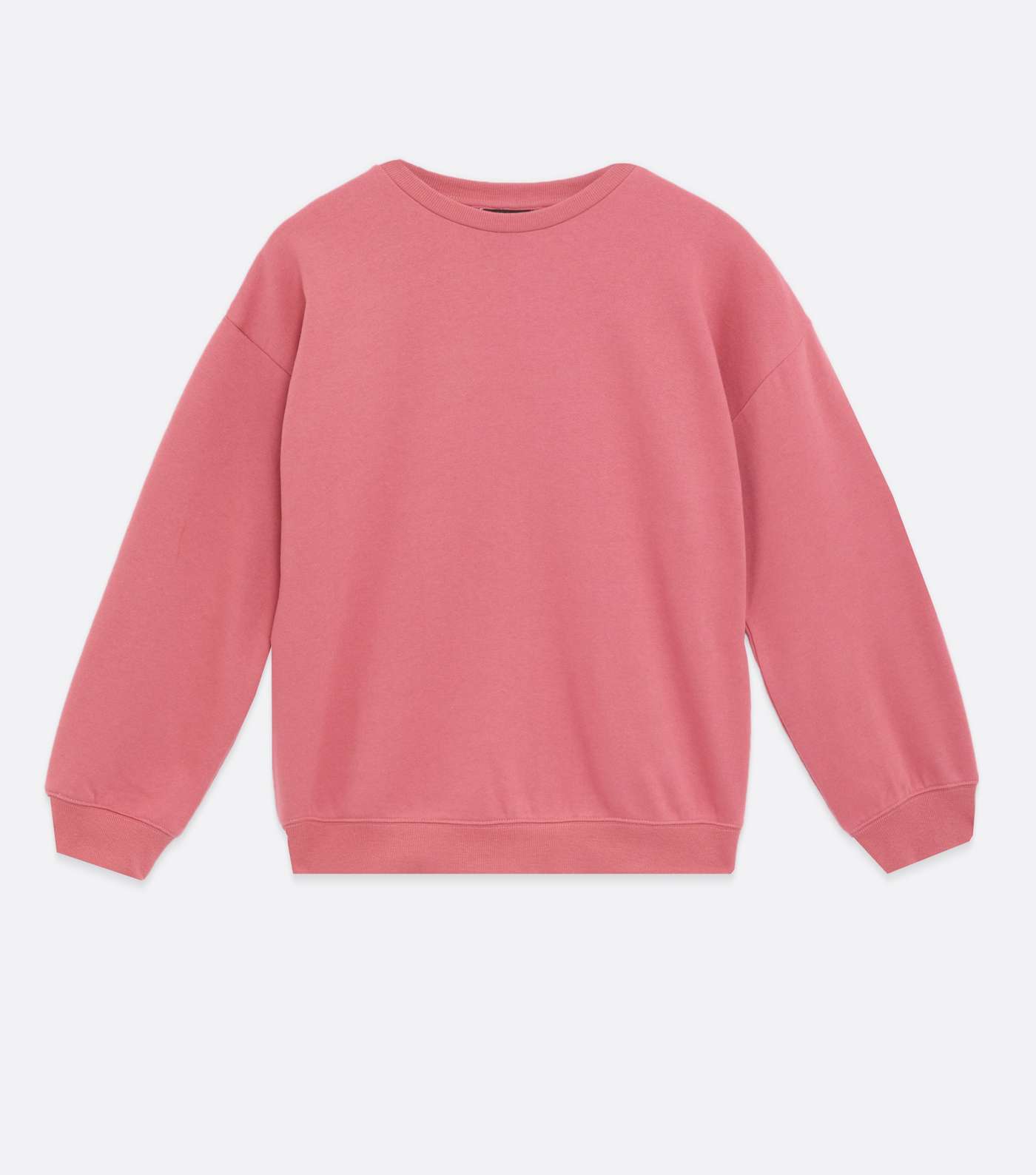 Petite Deep Pink Acid Wash Sweatshirt Image 5