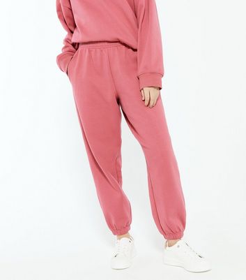 pink petite joggers