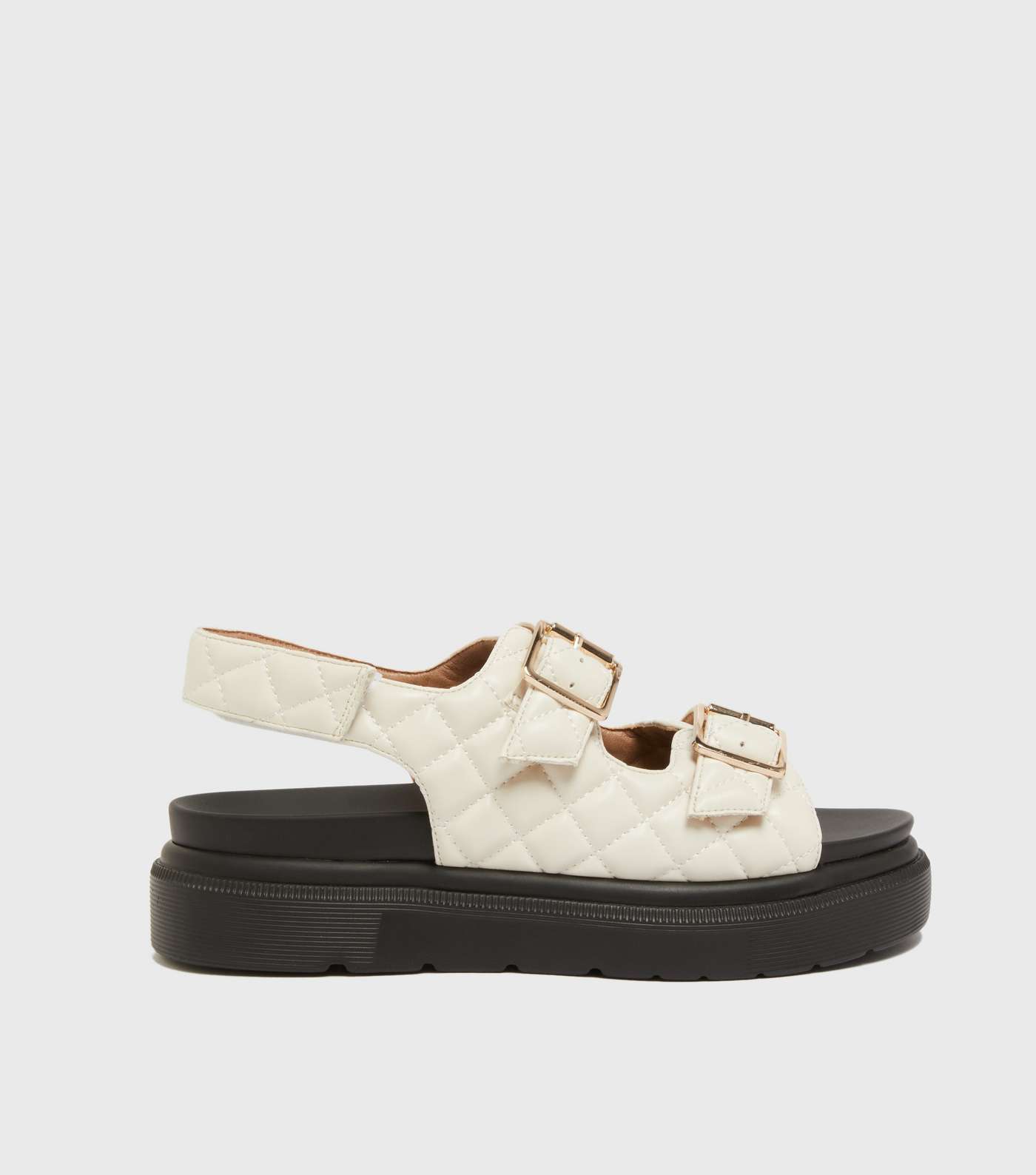 Off White Quilted Chunky Footbed Sandals