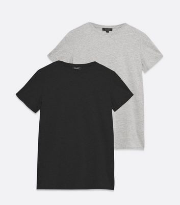 Click to view product details and reviews for Maternity 2 Pack Black And Grey Crew T Shirts New Look.