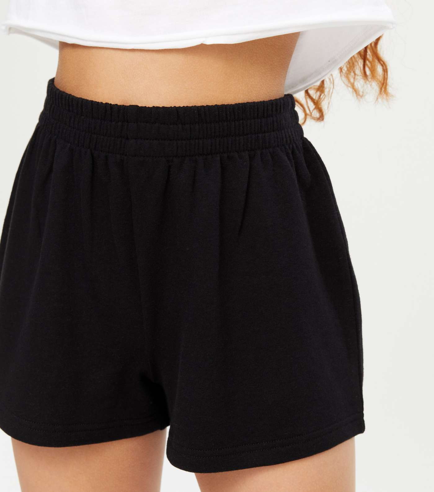 Girls Black Jersey Shorts  Image 4