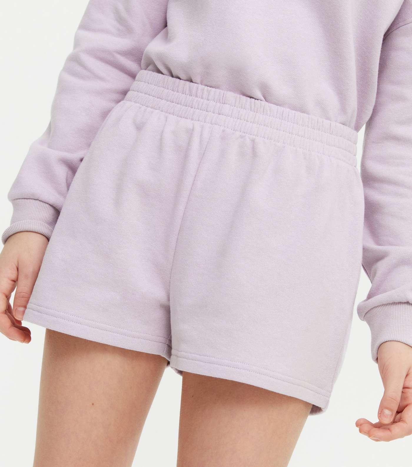 Girls Lilac Jersey Shorts  Image 3