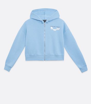 girls light blue hoodie