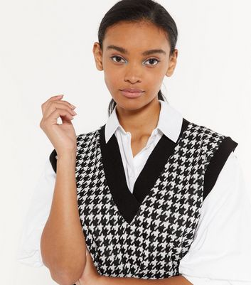dogtooth vest jumper