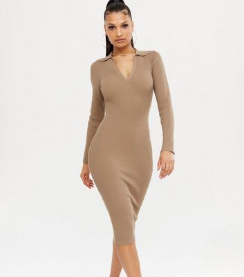 collared ribbed jumper