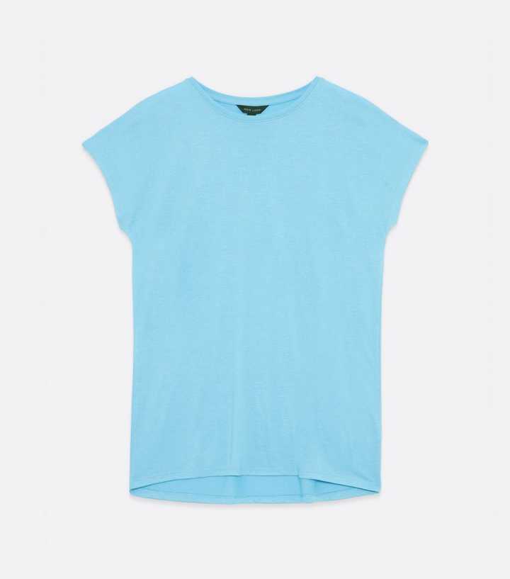 pale blue t shirt