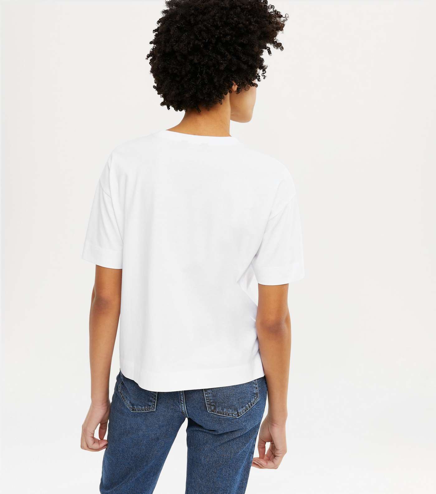 White Oversized T-Shirt Image 3