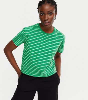 boxy striped t shirt