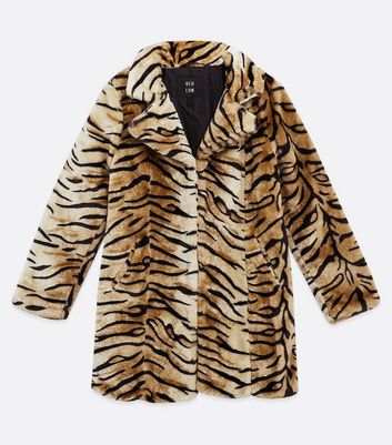 Tiger faux hot sale fur coat