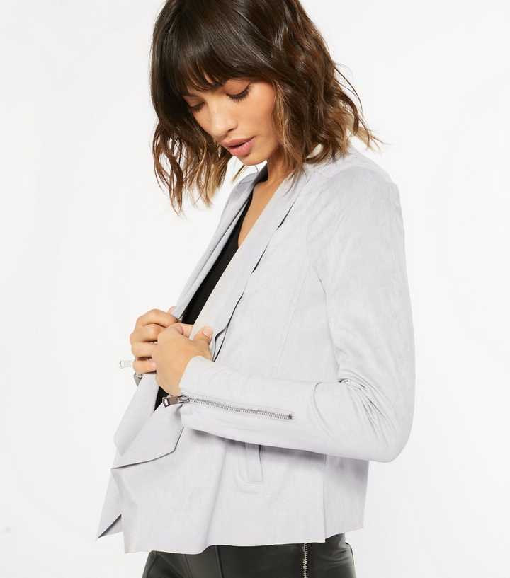 light grey waterfall jacket