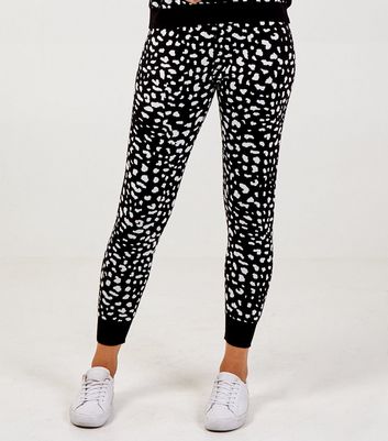Pink Vanilla Black Leopard Print Knit 