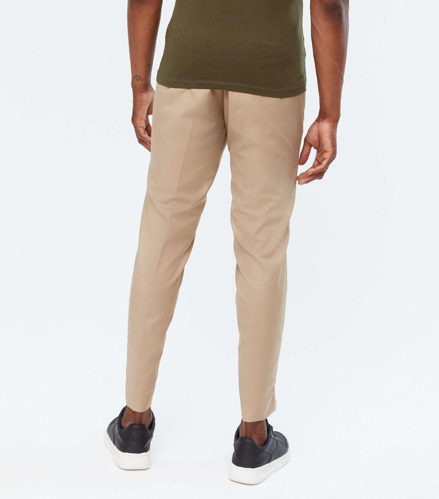 Tan Relaxed Fit Trousers Image 4