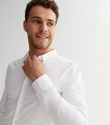 White undershirt long sale sleeve