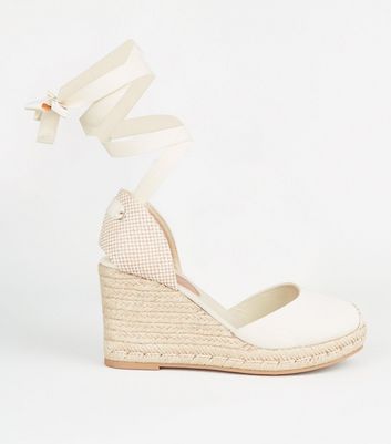 White canvas sale espadrille wedges