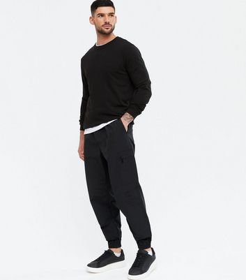 Black joggers hot sale with zip pockets