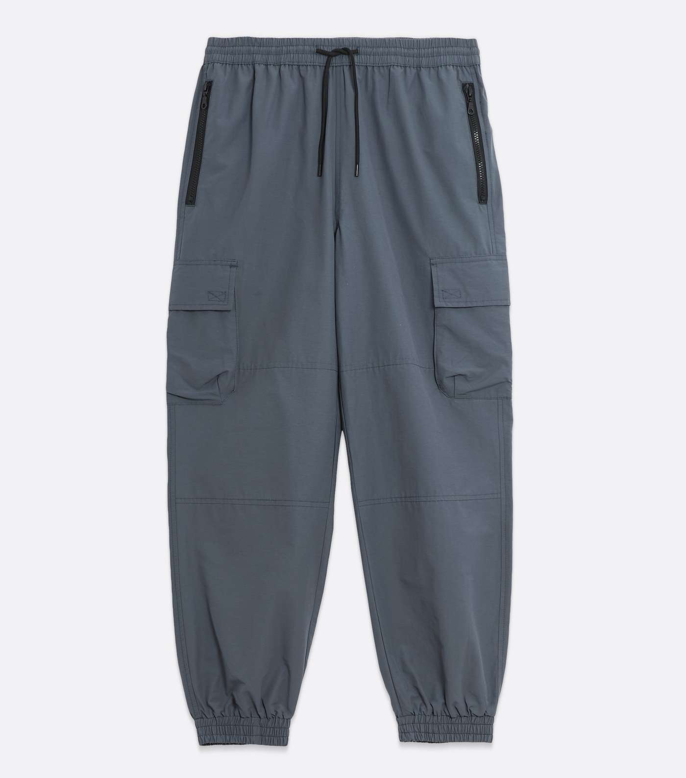 Grey Utility Pocket Relaxed Fit Joggers Image 5